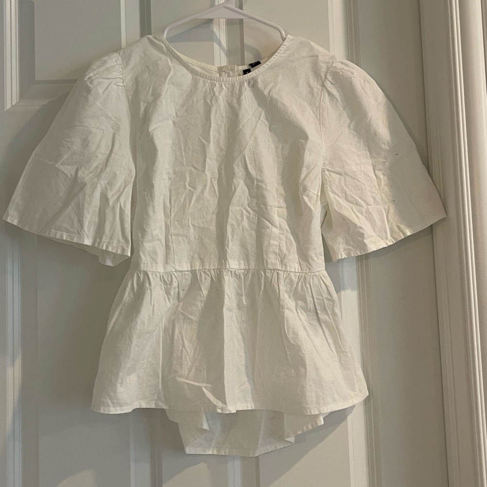 NWT! Vero Moda White Cotton Blouse Size S